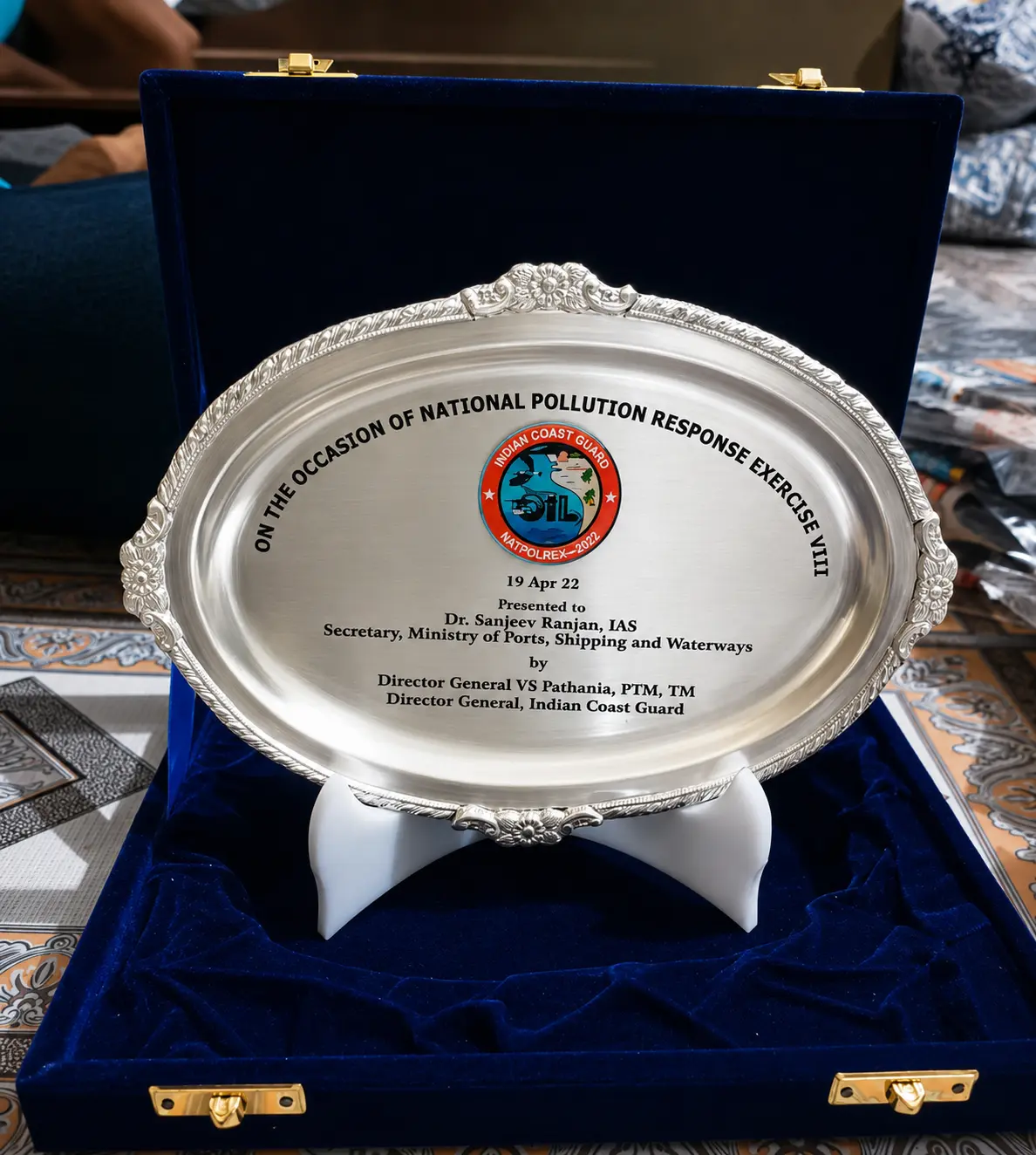 NATPOLREX Ceremonial Silver Plate